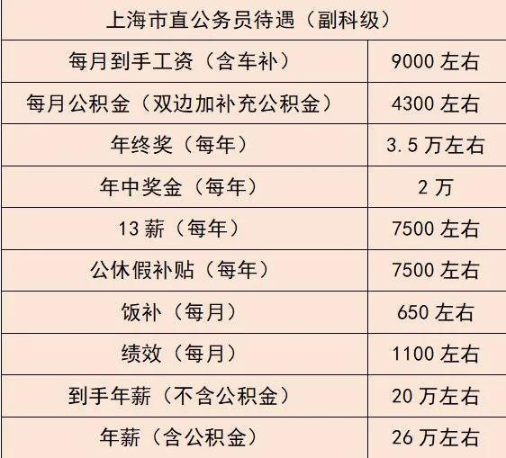 公务员上海工资，详细分享上海市公务员待遇 公务员考试 第2张