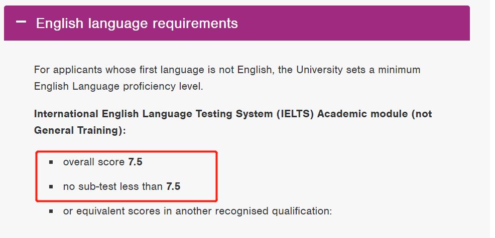 雅思7.5相当于高考什么水平，盘点：【雅思要求7.5分以上】的国外大学和专业 雅思/GMAT/英语类考试 第7张