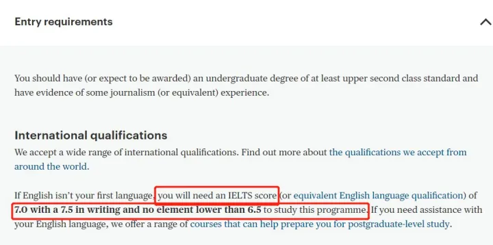雅思7.5相当于高考什么水平，盘点：【雅思要求7.5分以上】的国外大学和专业 雅思/GMAT/英语类考试 第8张