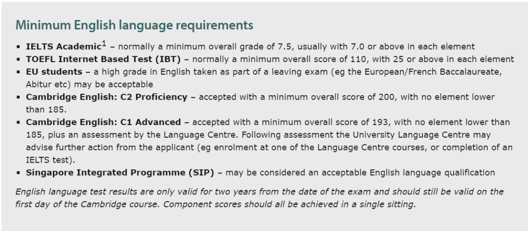 g5对雅思的要求，雅思成绩要求飚至8.0？英国G5语言要求均有更新！ 雅思/GMAT/英语类考试 第5张