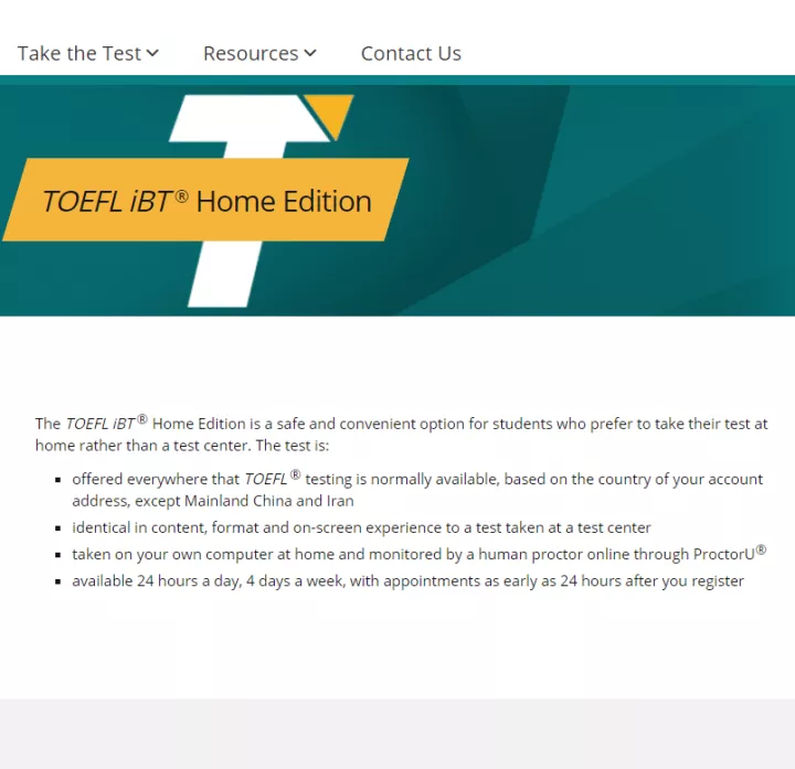 家庭版托福报名官网，TOEFL iBT家庭版托福考试全流程（TOEFL Special Home Edition） 雅思/GMAT/英语类考试 第2张